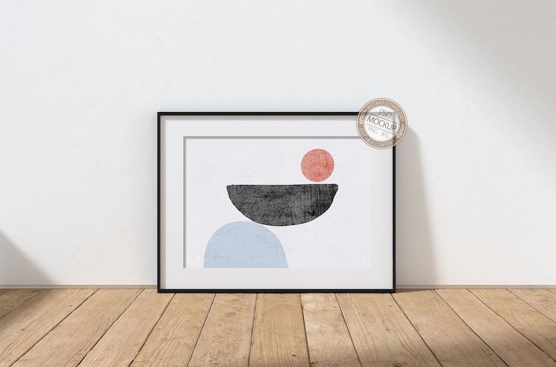 Download A4 A3 A2 A1 Landscape Black Frame Mockup for Your Artwork | Etsy