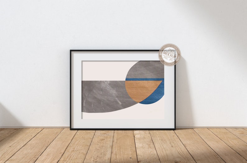 Download A4 A3 A2 A1 Landscape Black Frame Mockup for Your Artwork ...