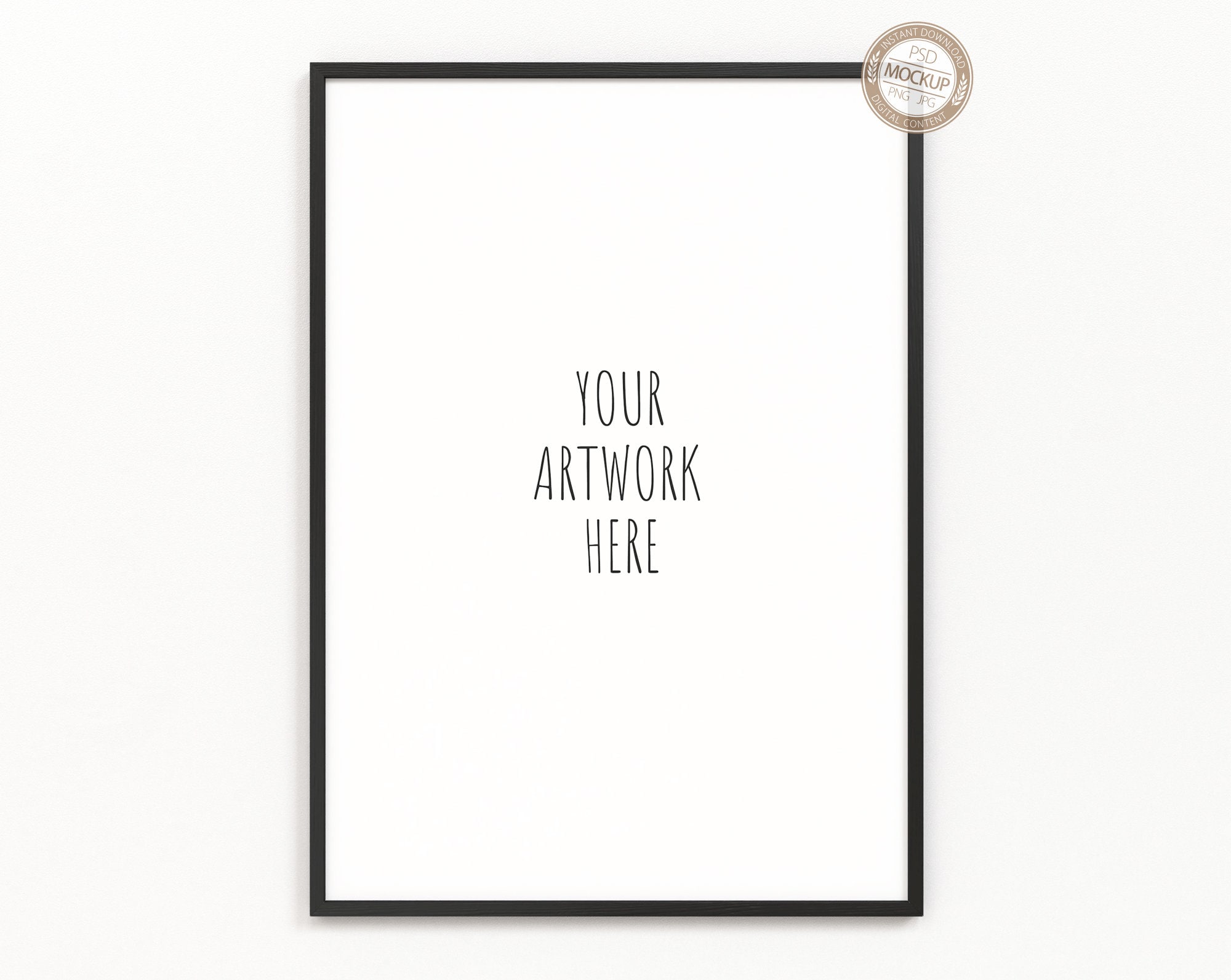 Arte New Art Frame In Natural Finish - Flat Shape, A2 Size, Wood Grain Style For Standard Framing - View #7
