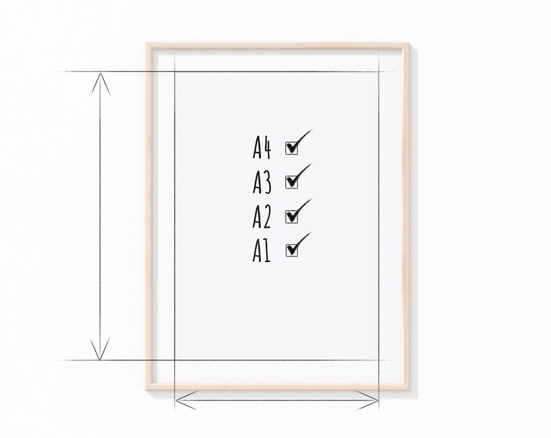 May include: A white framed checklist with four items, A1, A2, A3, and A4, each with a checkmark next to it.