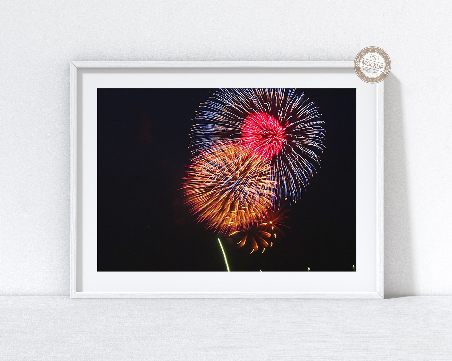 Download A4 A3 A2 A1 Landscape Frame Mockup White Modern Frame on | Etsy