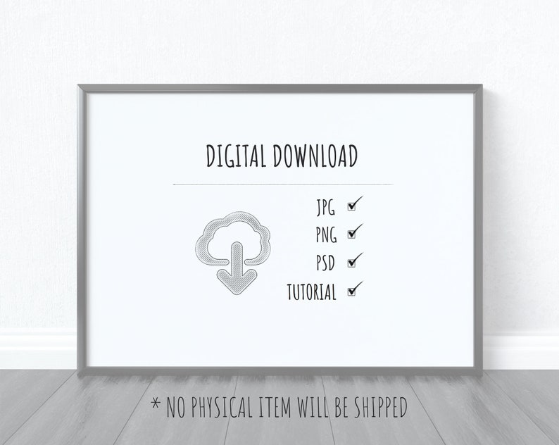 Download A4 A3 A2 A1 Landscape Black Frame Mockup Horizontal Digital | Etsy