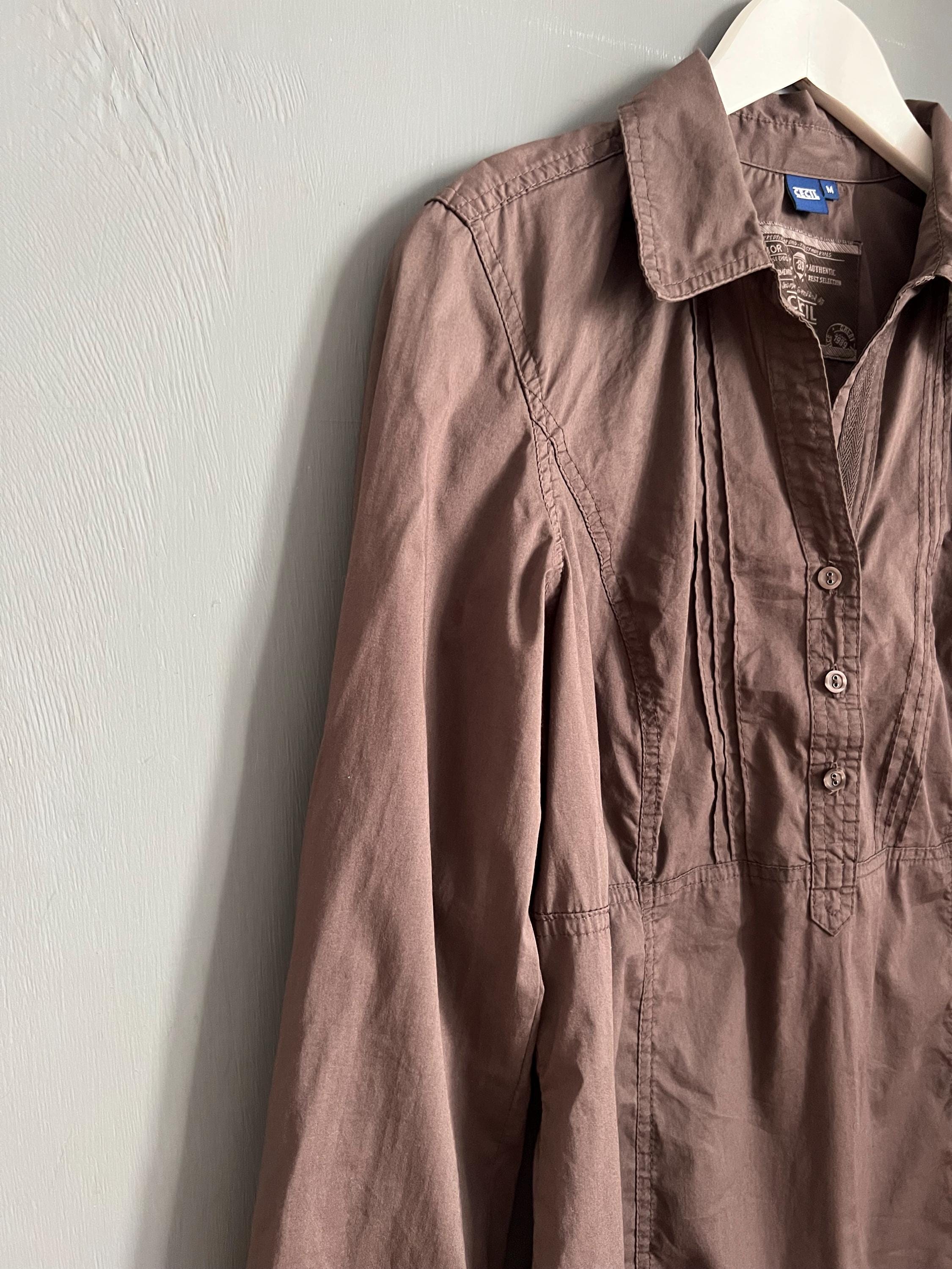 トップス deres half sleeve blouse chocolate il_fullxfull.6306210947_hv08.jpg