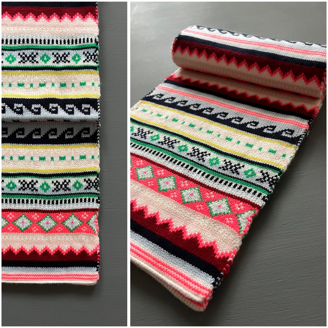 小物 00s old Gap Colorful Scarf Vtg Gap Ethnic Print Colorful Scarf Pink Green White