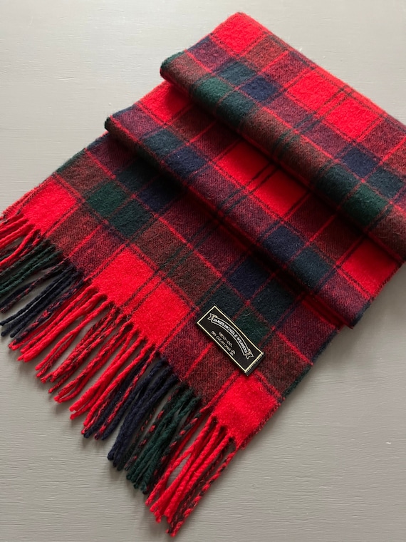 CELINE 19AW ウールマフラー　SCARF IN TARTAN WOOL セリーヌ CELINE CELINE マフラー 2AWU4731W タータンチェック柄