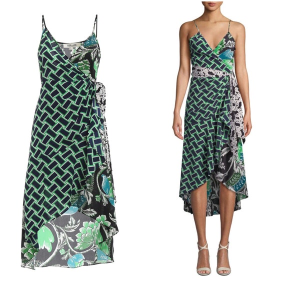 princess polly baby blue dress Vintage Diane Von Furstenberg Dress, Diane Von Furstenberg Silk Dress main image 0