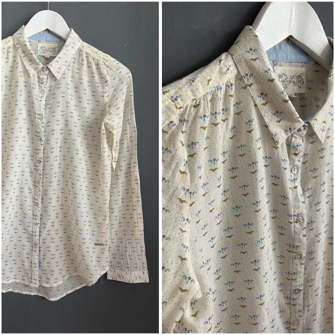 Classic Womens Shirt - Cotton Tiffy Blue