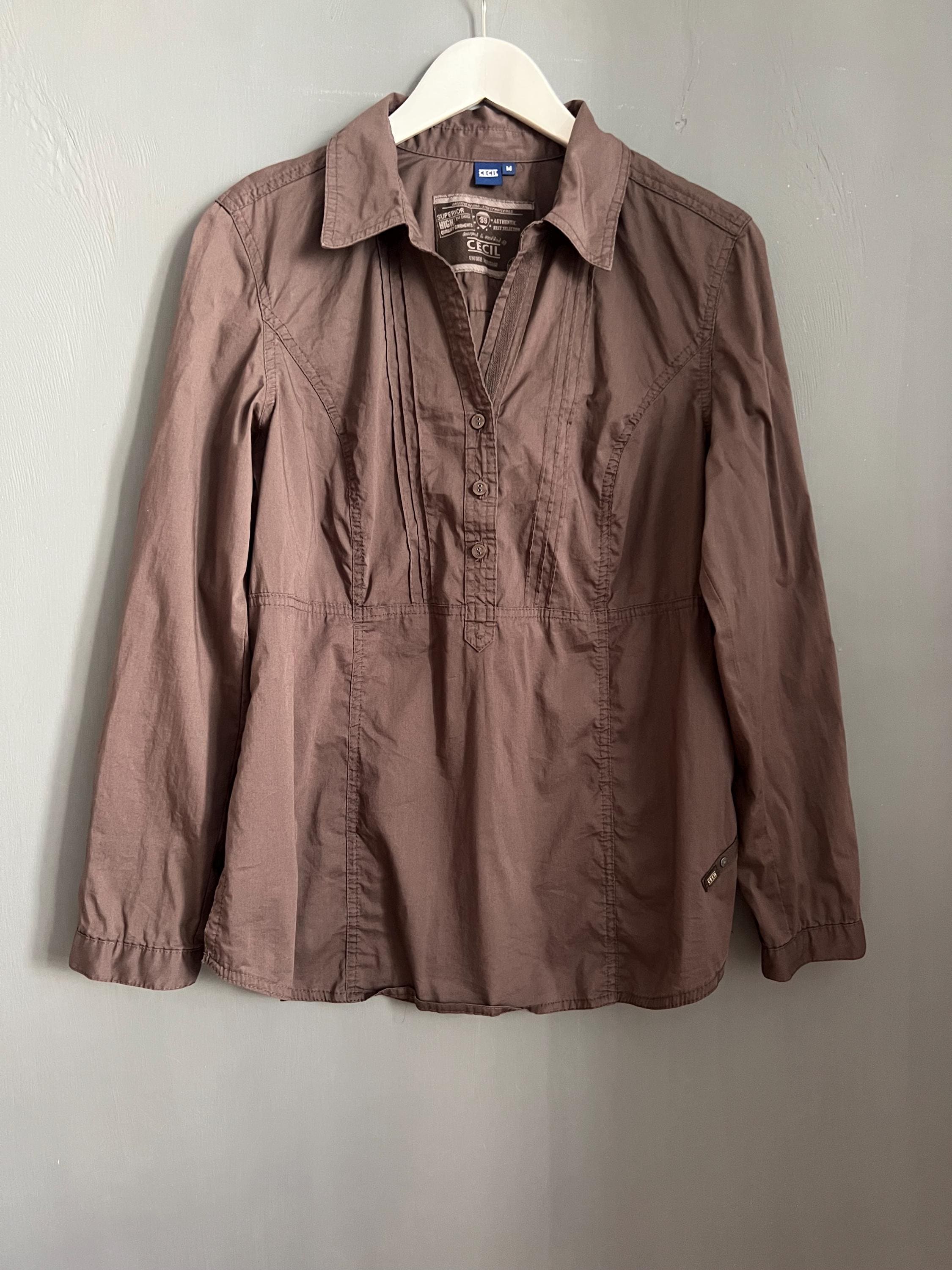 トップス deres half sleeve blouse chocolate Ariella Blouse (Chocolate) – Holland Cooper US