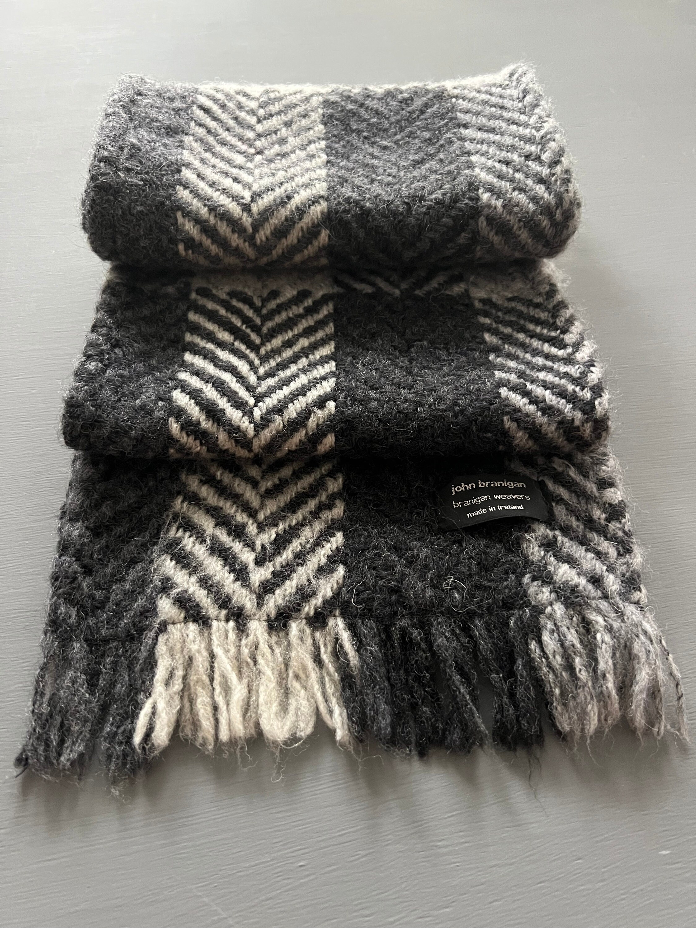 ジョンブラニガン チェック ニットマフラー SCARF John branigan 2025秋冬新作 レディース メンズ 国内正規品 爆買