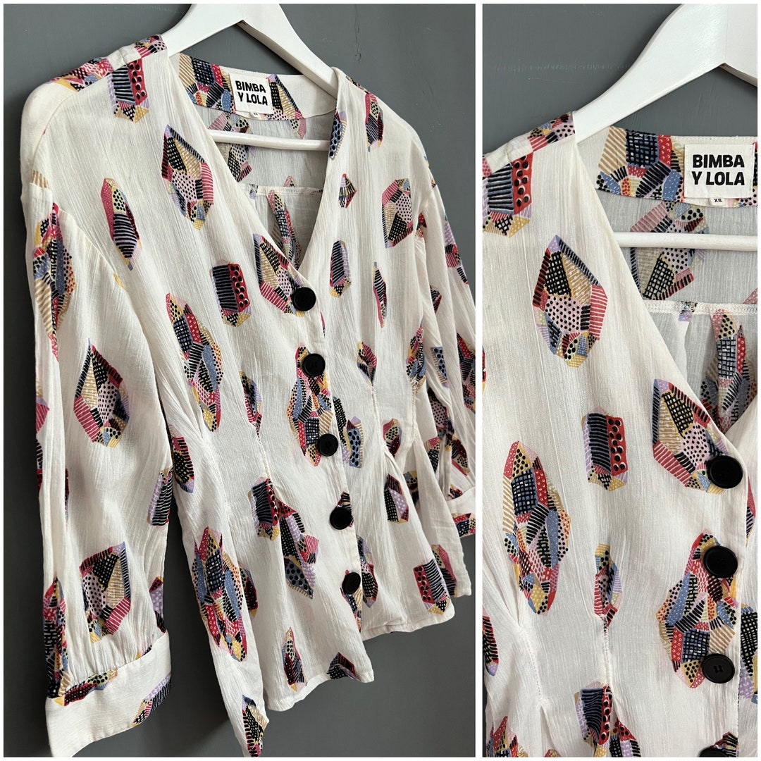 BIMBA Y LOLA ビンバイローラ　ドットシャツ　レディースL BIMBA Y LOLA ビンバイローラ ドットシャツ レディースL