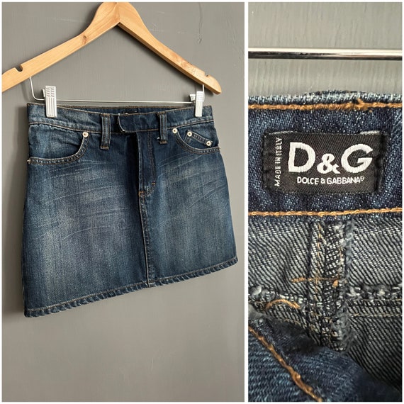 美品 D&G ドルチェアンドガッバーナ ウエストロゴ デニムミニスカート y2k 2025年最新】D&G ／ Dolce＆Gabbana レディース ミニスカートの