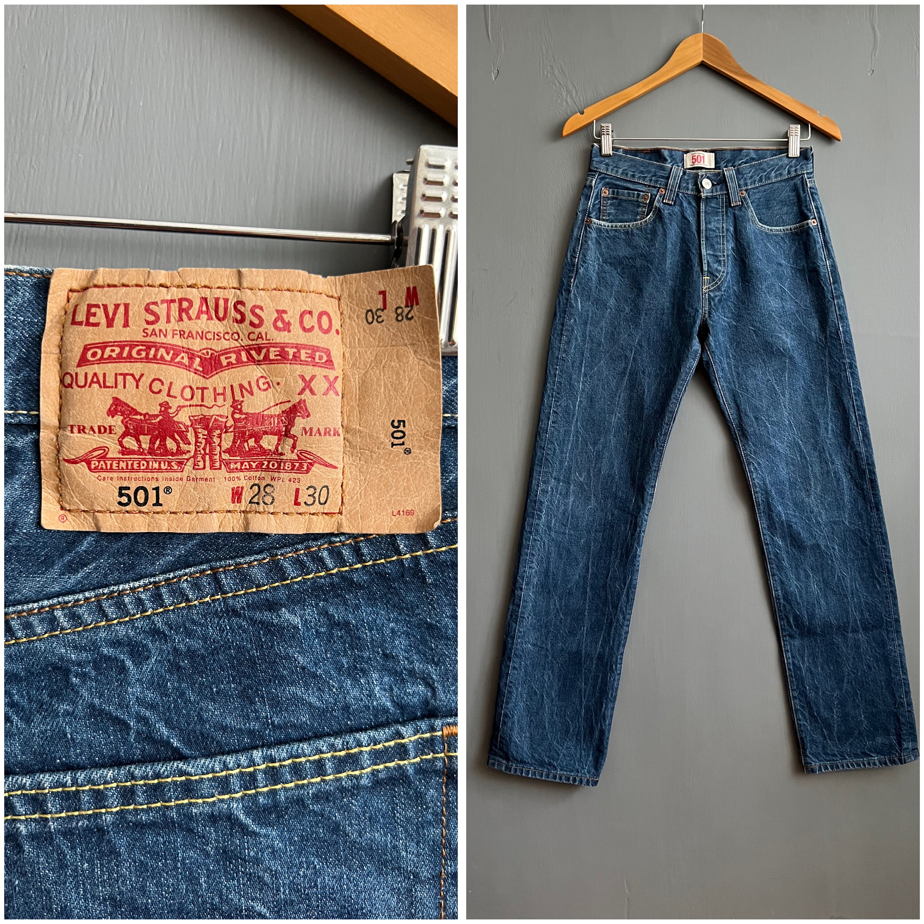 80s Levi's 501 66 late USA made 8% 6 stamped vintage limited