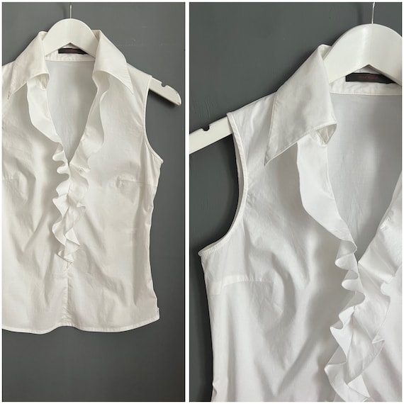 khadi and co vence frill blouse ホワイト Khadi and Co. Vence Frill Blouse (White)