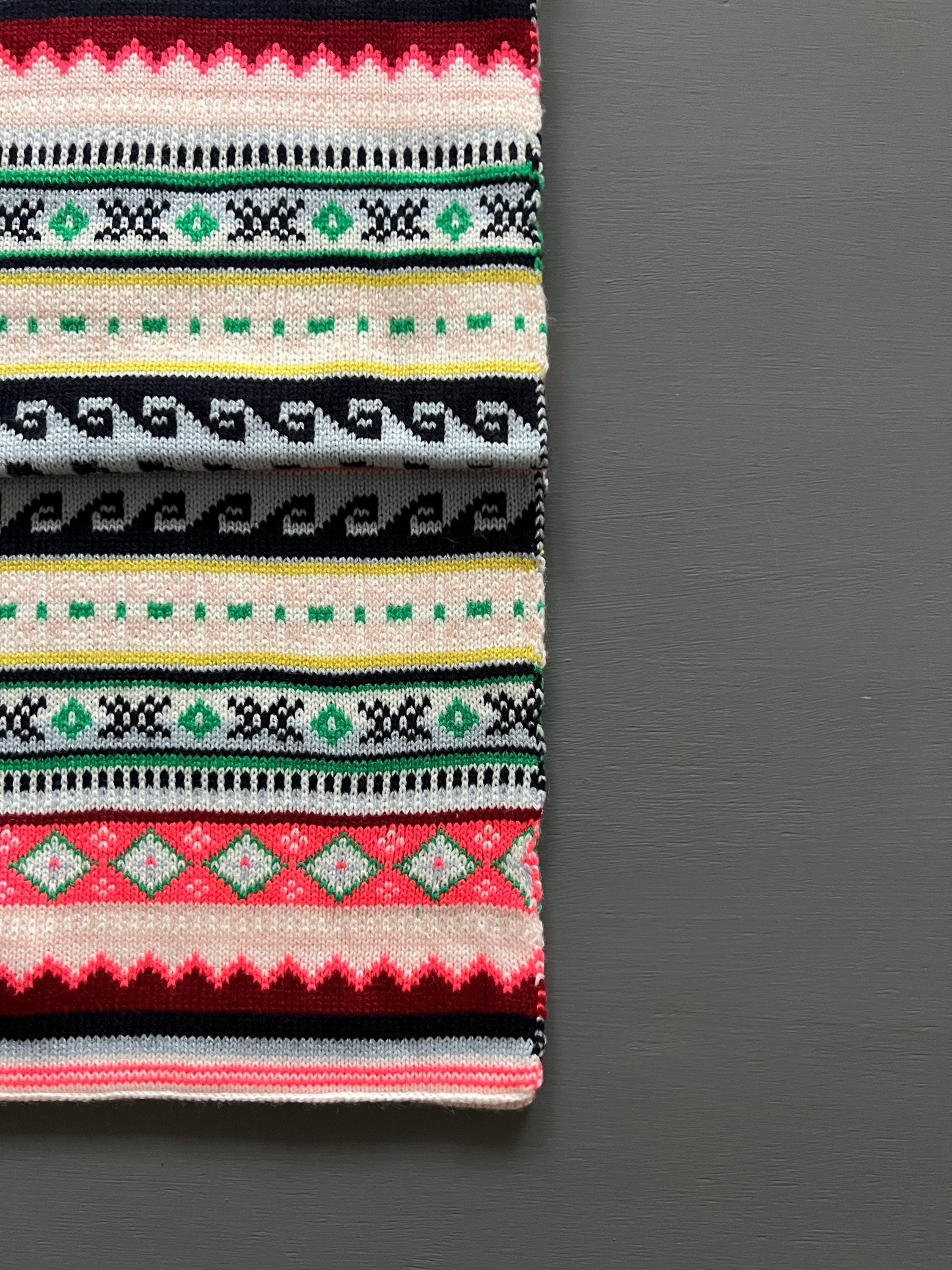 Vtg Gap Ethnic Print Colorful Scarf Pink Green White Burgundy Baby