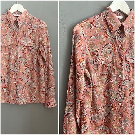 トップス KEBOZ PAISLEY RIP STOP OPEN COLLAR SHIRT KEBOZ PAISLEY RIP STOP OPEN COLLAR SHIRT