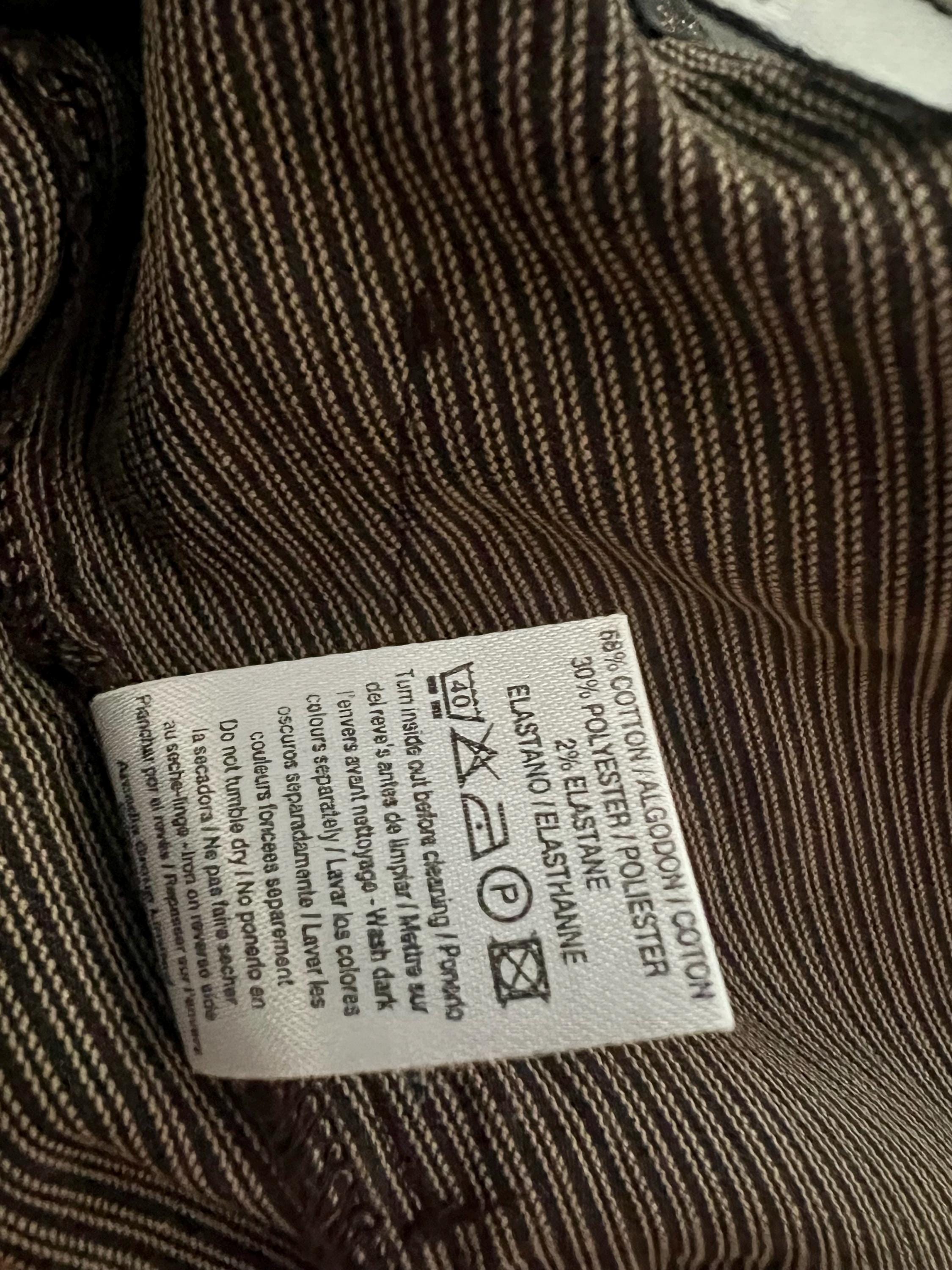 Vtg Y2K 2000's Topshop Sweet Bermuda Shorts Chocolate Brown White