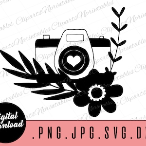 Camera svg, Photographer svg, Photography svg, Camera Cut File, Silhouette DXF, Cricut Cut File, Design for t-shirts, Vinyl Svg Png Dxf