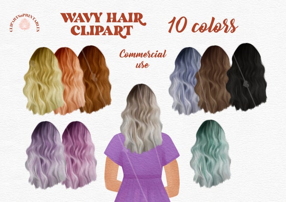 Add-on Wavy Hair Clipart Commercial Use Hairstyle Clip Art - Etsy Add-on Wavy Hair Clipart Commercial Use Hairstyle Clip Art - Etsy