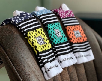 Stripes and dots set of 3 edition - colorful socks by YoRocket