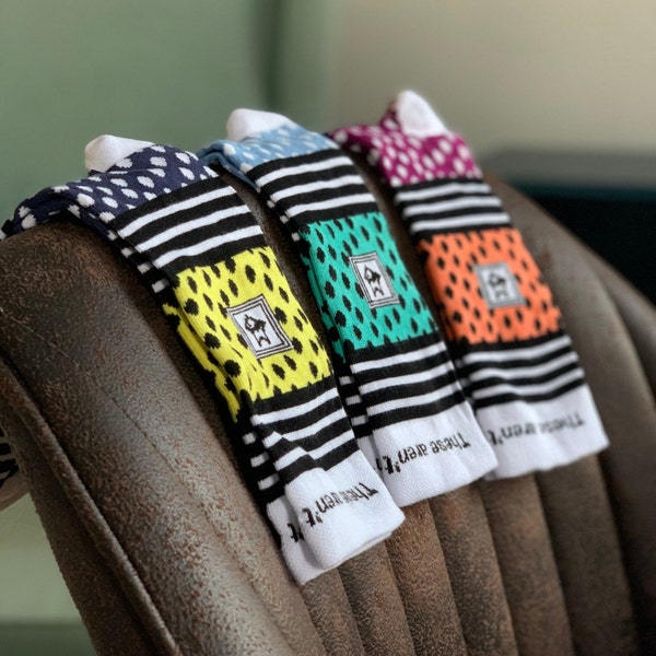 Stripes and dots set of 3 edition - colorful socks by YoRocket