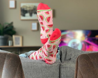 Wassermelone – bunte Socken von YoRocket