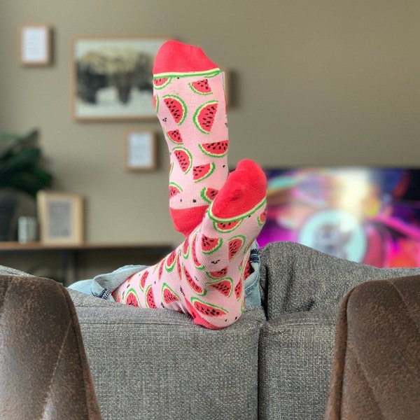 Wassermelone – bunte Socken von YoRocket