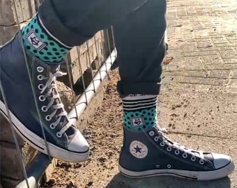 Streifen und Punkte Socken von YoRocket