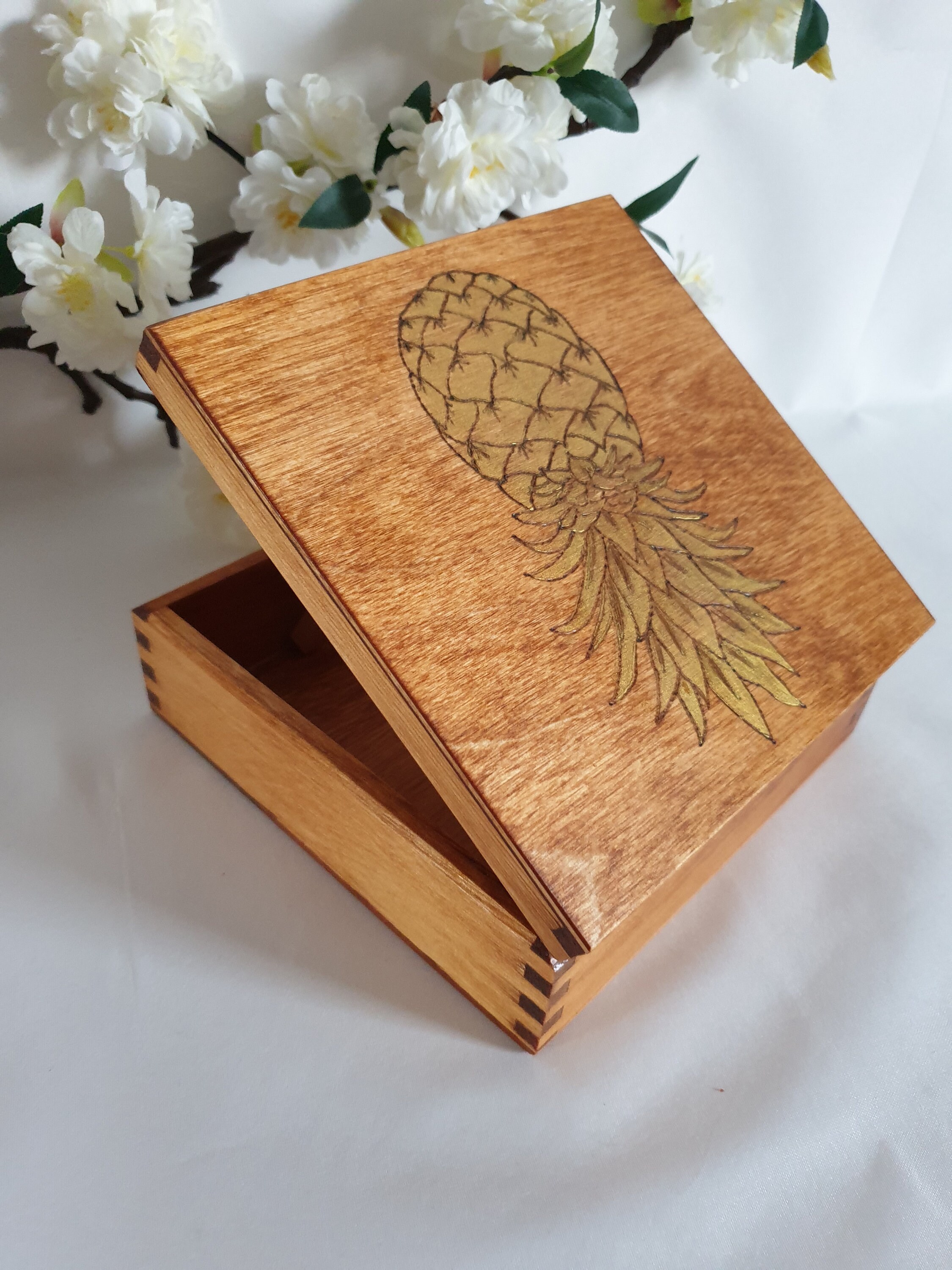 Delicate and beautifully made wooden chest for small items Etsy