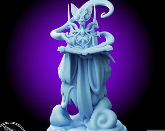 Cat Lich • Tabaxi • Twin Goddess • Miniature • 3D Resin Printed 28-32mm • Tabletop Fantasy Gaming • D&D