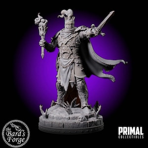 Death Knight Boss •Lord Trogmor •Lord Soth •3D Printed •28-32mm •Fantasy Tabletop Gaming •D&D •Dungeons and Dragons • Primal Collectibles