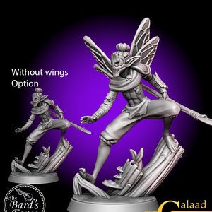 Fairy 8/ Elf • Sprite • Fey • Feywild • Galaad Miniatures • Mini 3D Resin Printed 28-32mm • Tabletop Fantasy Gaming • D&D