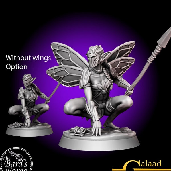 Fairy 7/ Elf • Sprite • Fey • Feywild • Galaad Miniatures • Mini 3D Resin Printed 28-32mm • Tabletop Fantasy Gaming • D&D