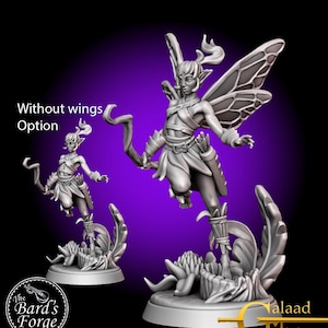 Fairy 2 / Elf • Sprite • Fey • Feywild • Galaad Miniatures • Mini 3D Resin Printed 28-32mm • Tabletop Fantasy Gaming • D&D