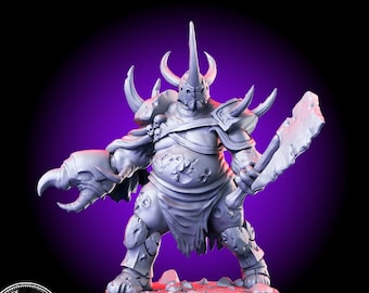 Atlas Demon Warrior Ogre • RN Estudio • 3D Printed • Resin Miniature • 28-32mm • Tabletop Fantasy • Gaming • D&D • Dungeons and Dragons