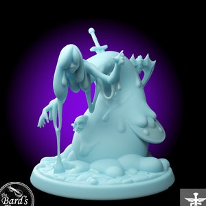 Sexy Female Slime Ooze Monster Miniature 3D Resin Printed 28-32mm Tabletop Fantasy Gaming D&D Pathfinder  Twin Goddess