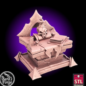 Sacrifice Altar Wizard Sorcerer Props 3D Resin Printed 28-32mm Tabletop Fantasy Gaming D&D Pathfinder Frostgrave   STL Miniatures