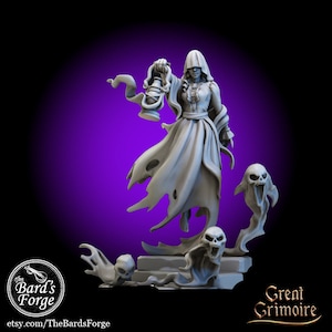 Ghost Banshee • Great Grimoire • Horror Miniature • Dark Fantasy • 3D Resin Printed 28mm • Dungeons and Dragons • D&D