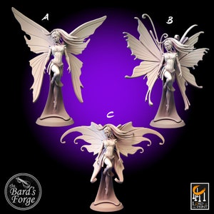 Fairy Pixies Fey • Lord of the Print • Miniature • 3D RESIN Printed 28-32mm • Terrain • Fantasy Tabletop Gaming • D&D