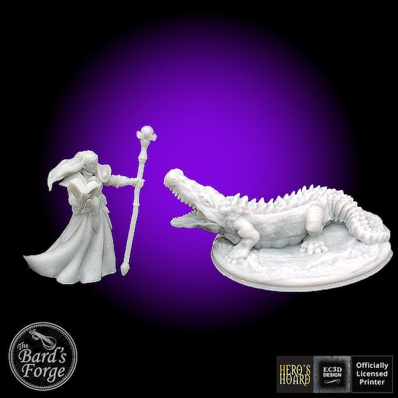 3pc Set Crocodiles Swamp Gator • Scorching Sands • 3D Printed 32