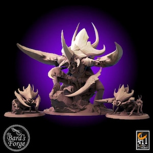 Ankheg & Ankhing • Lord of the Print • Miniature • 3D RESIN Printed 28-32mm • Fantasy Tabletop Gaming • Dungeons and Dragons