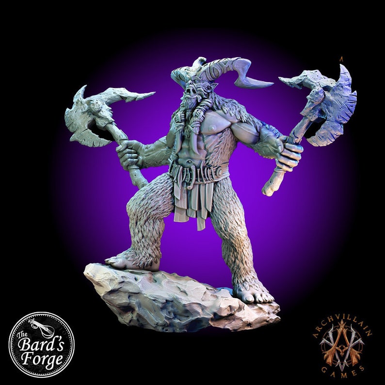 Male Yeti Miniature 3D Resin Printed 28-32mm Tabletop Fantasy | Etsy
