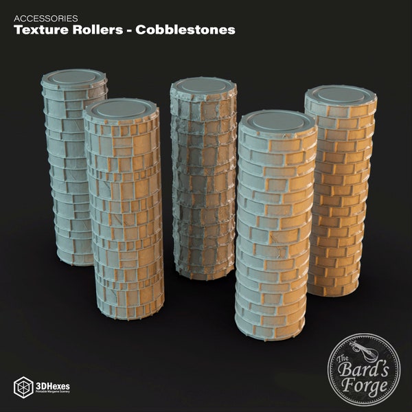 Cobblestone Texture Roller 28-32mm Terrain D&D Dungeons and Dragons Pathfinder Starfinder Frostgrave