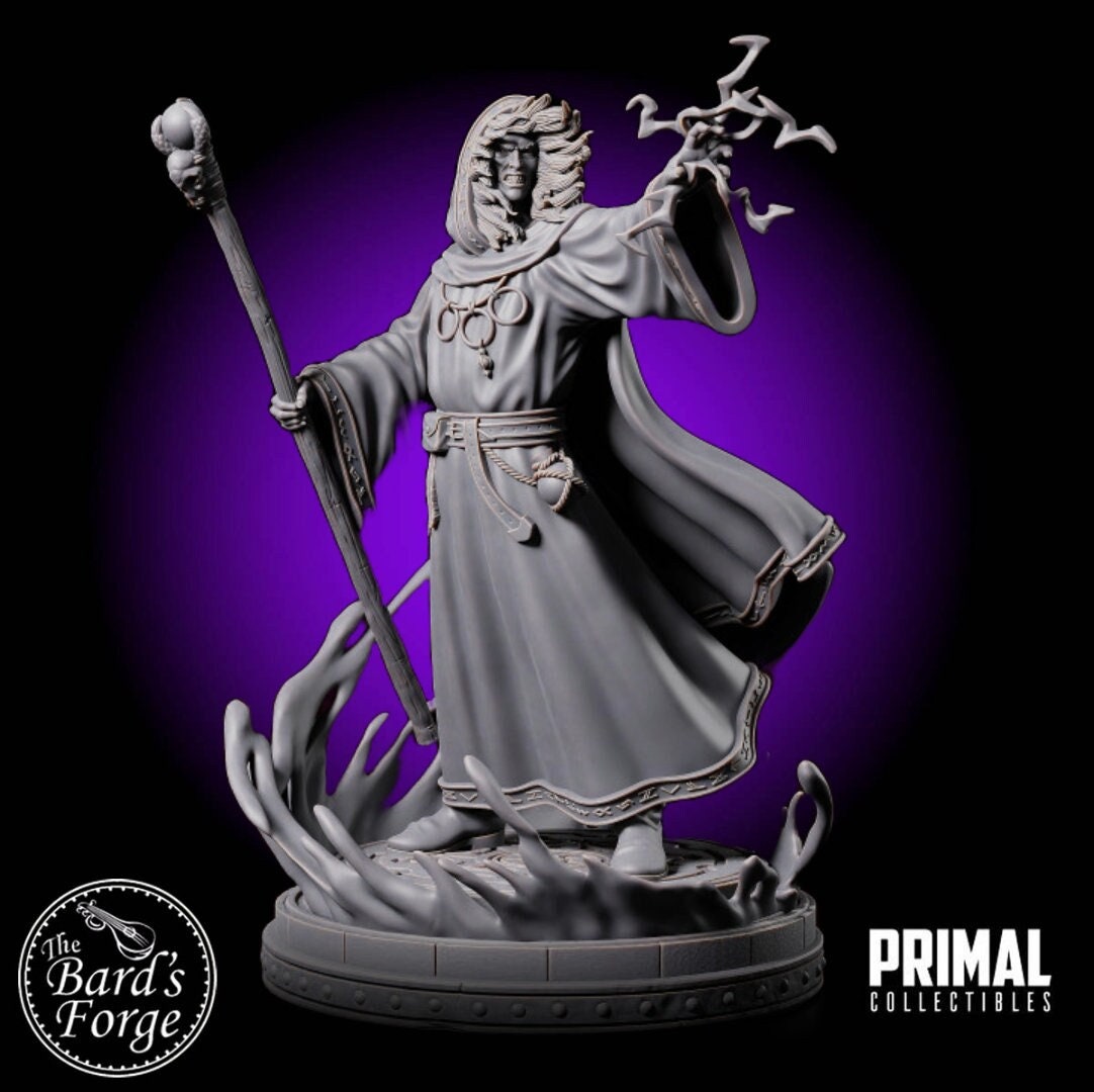 Edheliel Black Robes •wizard •sorcerer •3D Printed •28-32mm