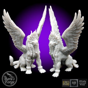Egyptian Sphynx Encounter Monster Mini 3D RESIN Printed 28-32mm Tabletop Fantasy Gaming DND Pathfinder Empire of the Scorching Sands