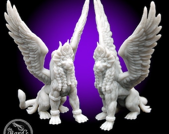 Egyptian Sphynx Encounter Monster Mini 3D RESIN Printed 28-32mm Tabletop Fantasy Gaming DND Pathfinder Empire of the Scorching Sands