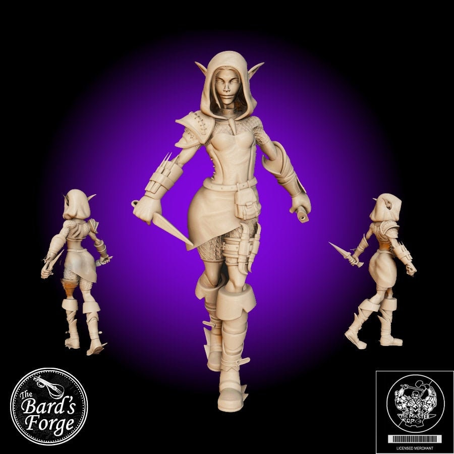 Female Drow Dark Elf Assassin Miniature 3d Resin Printed Etsy Female Drow Dark Elf Assassin Miniature 3d Resin Printed Etsy