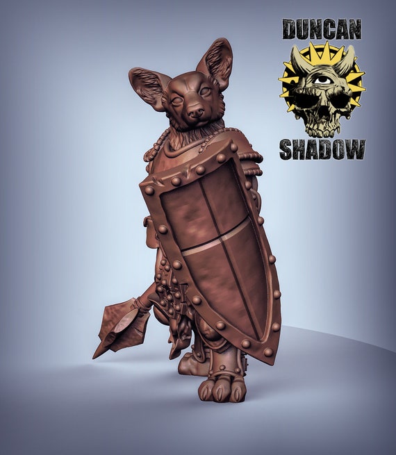 Corgi Folk Warriors Fighters Miniature 3D Resin Printed 28-32mm