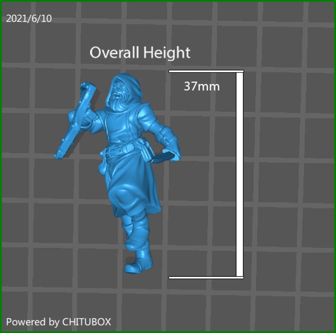 Pacchetto Forest Ranger - Cacciatore Arciere - Miniature Galaad Per Dungeons And Dragons - Pronto All'uso!