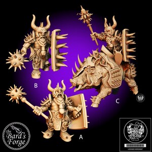 Dwarf Battlerager • Warborn Rise of the Barbarian • Miniature •3D Resin Printed 28-32mm •Tabletop Fantasy Gaming •D&D • Dungeons and Dragons