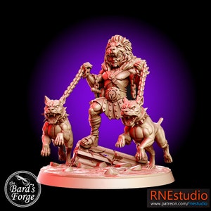 Héraklion guerrier 3D imprimé résine 28-32 mm Miniature de table Fantasy Gaming D&D Pathfinder Frostgrave Starfinder RN Estudio